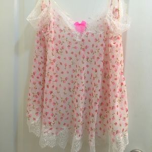 Pink floral Victoria’s Secret babydoll